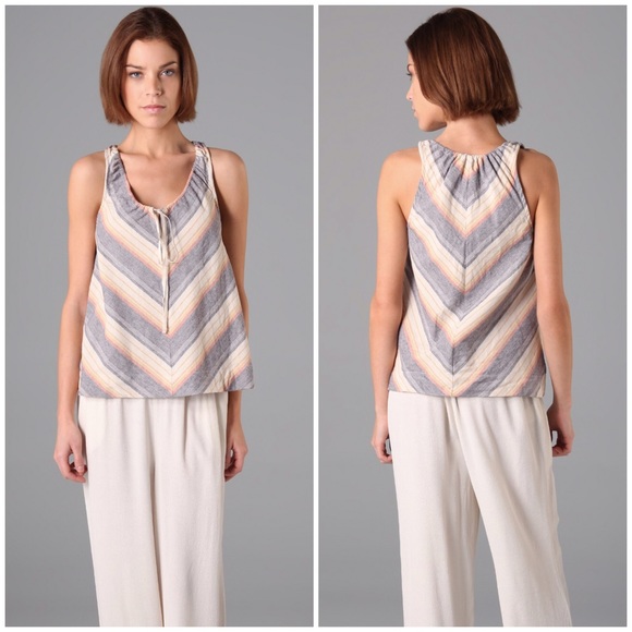 {Elizabeth and James} Monterey Striped Woven Top - Picture 8 of 8